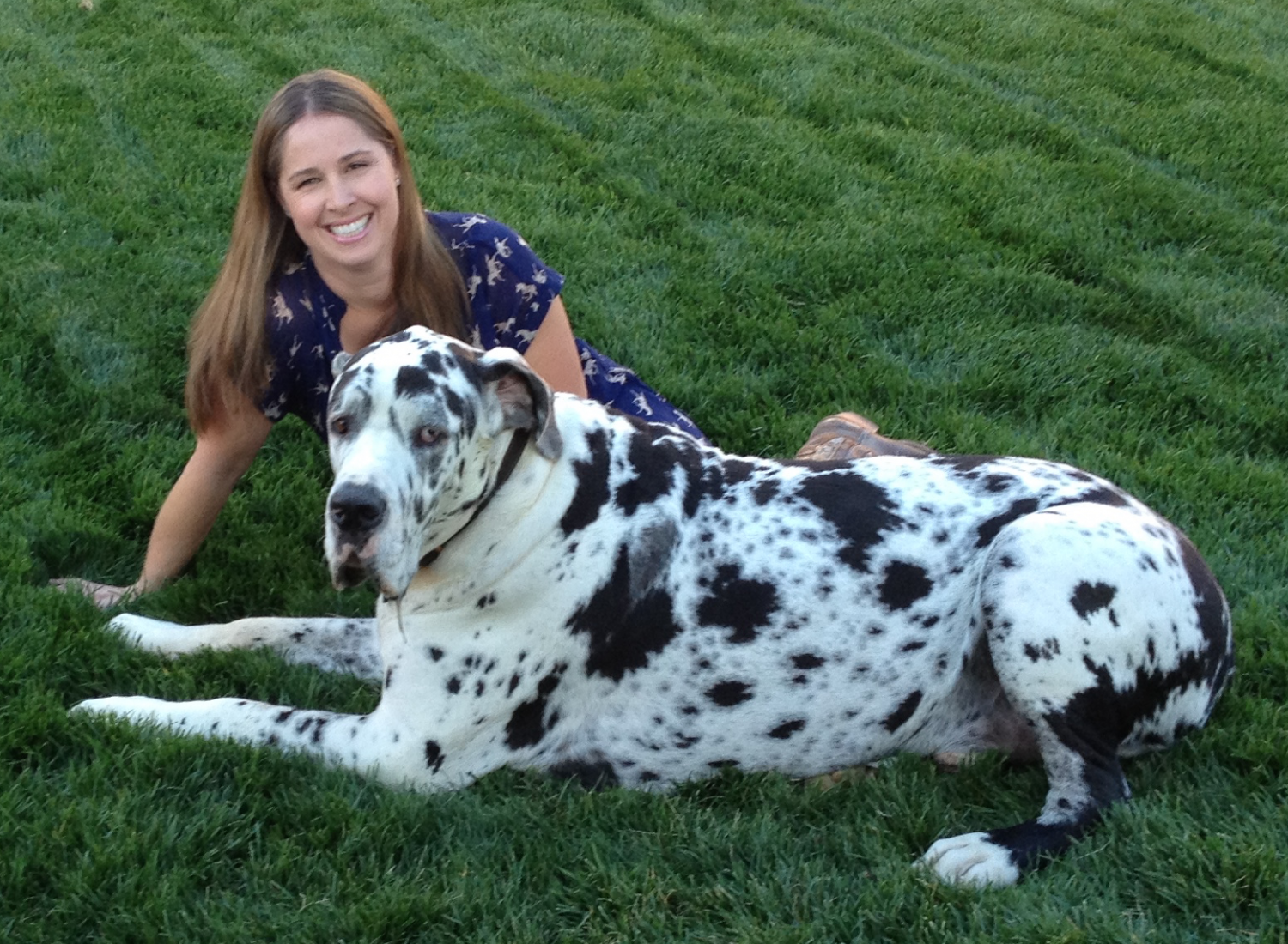 Heather with a Great Dane